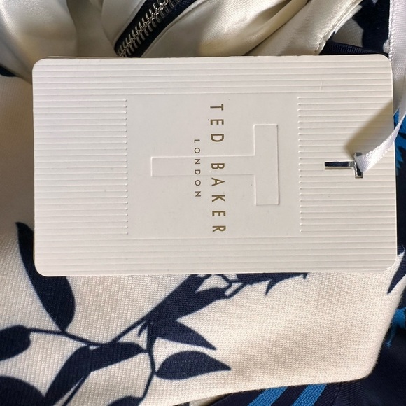 Ted Baker Navy and Cream Elegant Dress - Picture 12 of 15